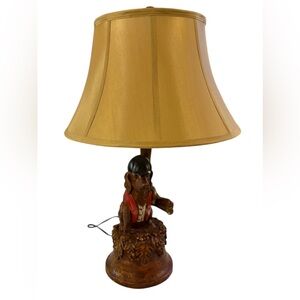 Vintage Figural Hunting Dog Table Lamp w/ Shade Lab Tickler the Hound lamp base